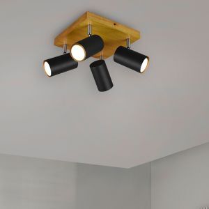 Svart spotlight tak modern, Kaso