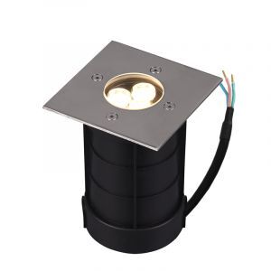 Nickel decklight modern, Jabari, 3W, 3000K LED, IP65