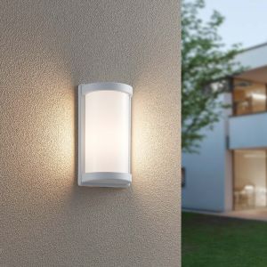 Vit utelampa aluminium, Mesut, IP44