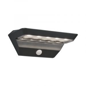 Antracit utomhus vägglampa med rörelsesensor modern, Sunniva, 5W, 3000K LED, IP44