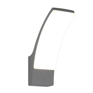 Antracit utelampa modern, Popke, 12,5W, 4000K LED, IP44