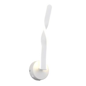 Vit vägglampa design, Quirinus, 11W, 4000K LED, med brytare