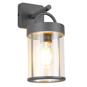 Antracit utelampa modern, Piter, IP44