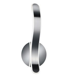 Krom vägglampa design, Resy, 11W, 4000K LED, 3 stegs dimmer