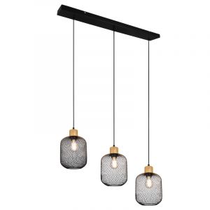 Svart pendellampa matbord vintage, Cristel