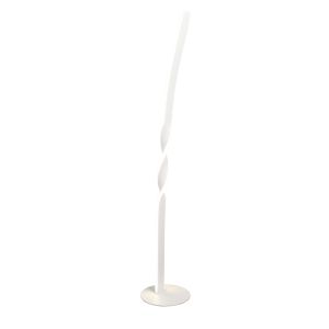 Vit golvlampa design, Quirinus, 19W, 4000K LED, med brytare