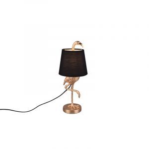 Guld bordslampa modern, Marie, med brytare