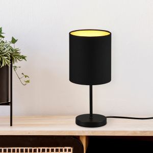 Guld bordslampa modern, Zoe, med brytare