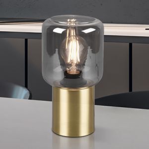 Mässing bordslampa modern, Gail, med brytare