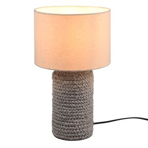 Keramik bordslampa brun, Boban, med brytare