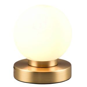 Mässing bordslampa metall, Serdal, med brytare