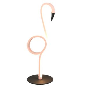 Rosa bordslampa design, Puk, 6W, 3000K LED, med brytare