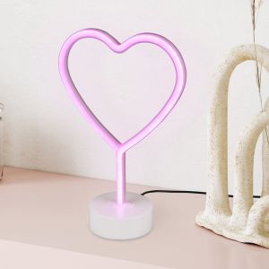 Rosa bordslampa barn plast, Sorian, 1W, 3000K LED