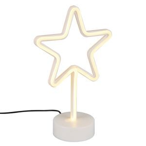 Vit bordslampa barn plast, Sario, 1W, 3000K LED
