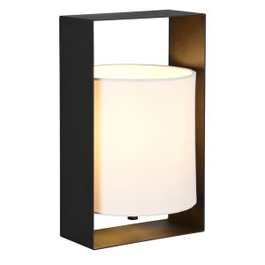 Svart bordslampa modern, Radhika, med brytare