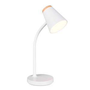 Vit bordslampa modern, Rahul, 4,5W, 3000K LED, med brytare