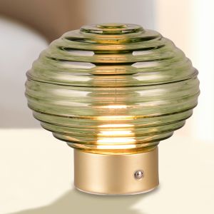 Mässing uppladdningsbar bordslampa retro, Walid, 2W, 3000K LED, med beröringsdimmer