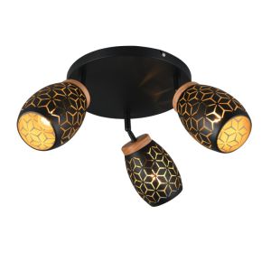 Svart spotlight tak modern, Delana