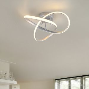 Silver taklampa design, Suat, 15W, 3000K LED