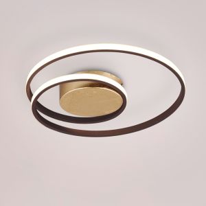 Rostfärgad plafond modern, Sassandra, 22W, 3000K LED, 3 stegs dimmer