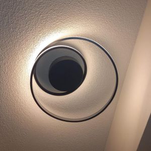 Taupe plafond modern, Sassandra, 22W, 3000K LED, 3 stegs dimmer