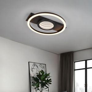 Svart taklampa modern, Sandhia, 16W, 3000K LED