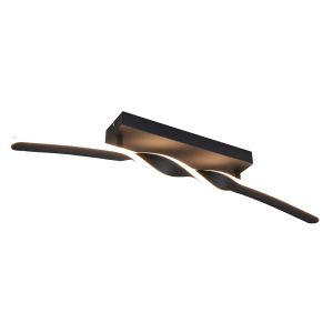 Svart taklampa design, Quirinus, 18W, 4000K LED