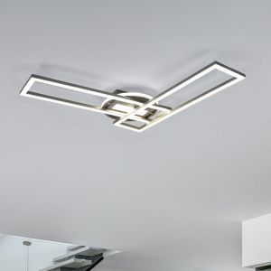 Nickel plafond modern, Jadon, 30W, varm till kall vit justerbar LED