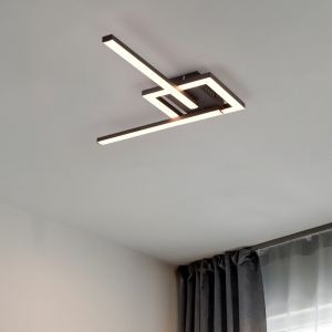 Svart taklampa design, Mahad, 17W, 3000K LED