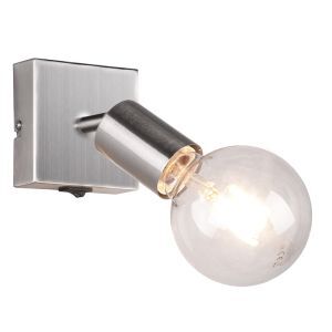 Nickel väggspotlight modern, Odin, med brytare