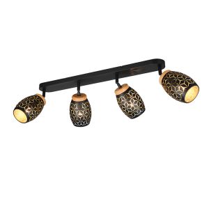 Svart spotlight tak modern, Delana