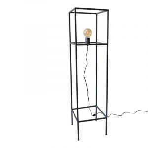 Industri golvlampa svart, Redox, med brytare