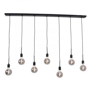 Industri pendellampa matbord svart, Bolb