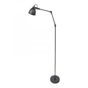 Industri golvlampa svart, Melco, med brytare