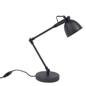 Industri bordslampa svart, Ferdy, med brytare