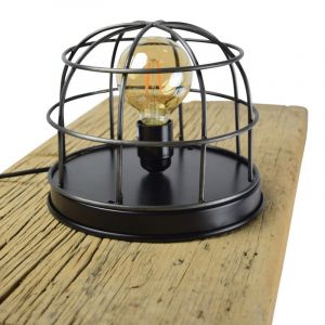 Industri bordslampa svart, Nova, med brytare