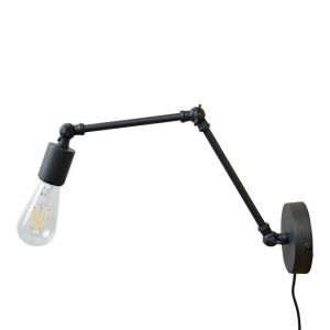 Industri vägglampa svart, Orloni