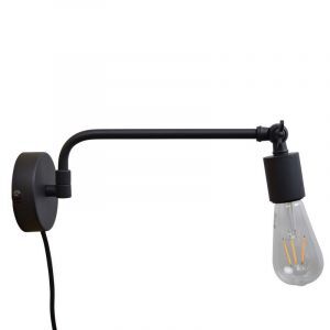 Industri vägglampa svart, Orloni