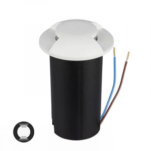 Modern decklight vit, Marcus, 1W, 6500K LED, IP67