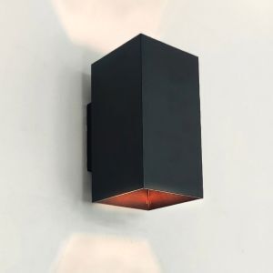 Modern up down vägglampa svart, Dalila