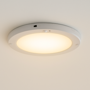 Plast taklampa med sensor vit, Luan, 20W, 3000K LED
