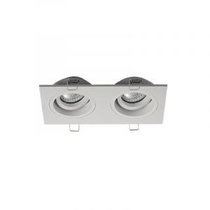 Modern infälld spotlight vit, Bredal