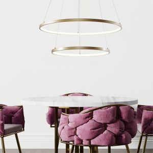 Design fönsterlampa guld, Kubra, 50W, varm till kall vit justerbar LED