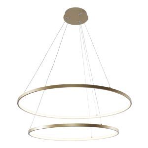 Design fönsterlampa guld, Kubra, 60W, varm till kall vit justerbar LED