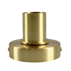 Aluminium bordslampa utan skärm guld, Rika, med brytare