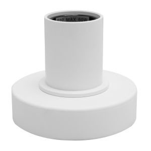 Aluminium bordslampa utan skärm vit, Rika, med brytare