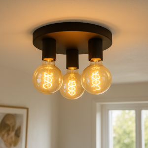 Modern taklampa svart, Rami