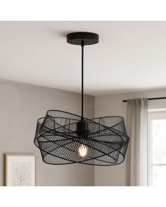 Industri fönsterlampa svart, Diny