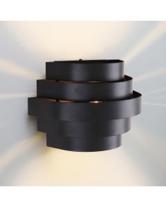 Modern up down vägglampa svart, Sonay