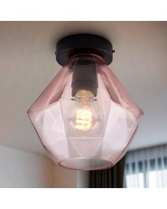 Retro taklampa rosa, Anoek